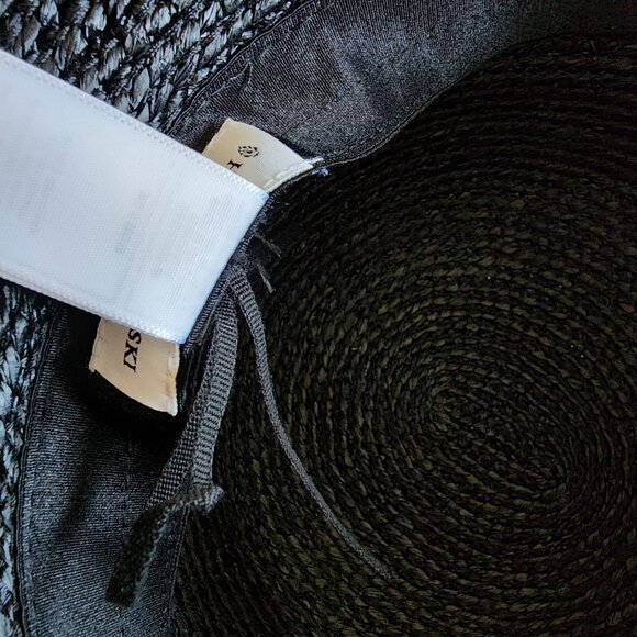 NWT Helen Kaminski Valence 6 Raffia Hat - Charcoal 🖤 - Picture 11 of 15